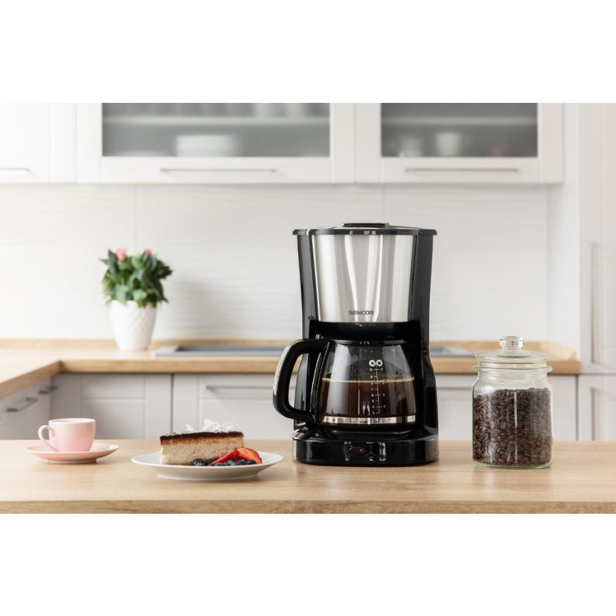 Sencor - Dropp kaffebryggare 1,25 l 1000W/230V
