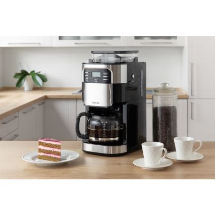 Sencor - Dropp kaffebryggare 1,5 l med LCD display 900W/230V