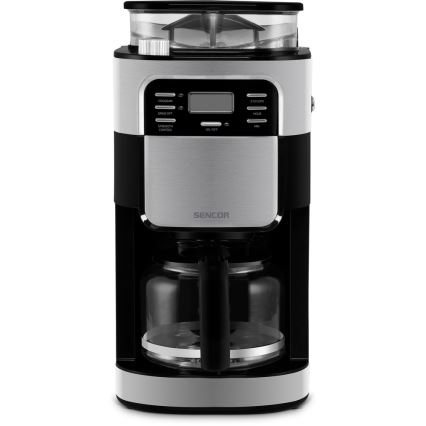 Sencor - Dropp kaffebryggare 1,5 l med LCD display 900W/230V