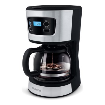 Sencor - Dropp kaffebryggare med LCD display 700W/230V