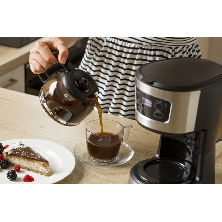 Sencor - Dropp kaffebryggare med LCD display 700W/230V