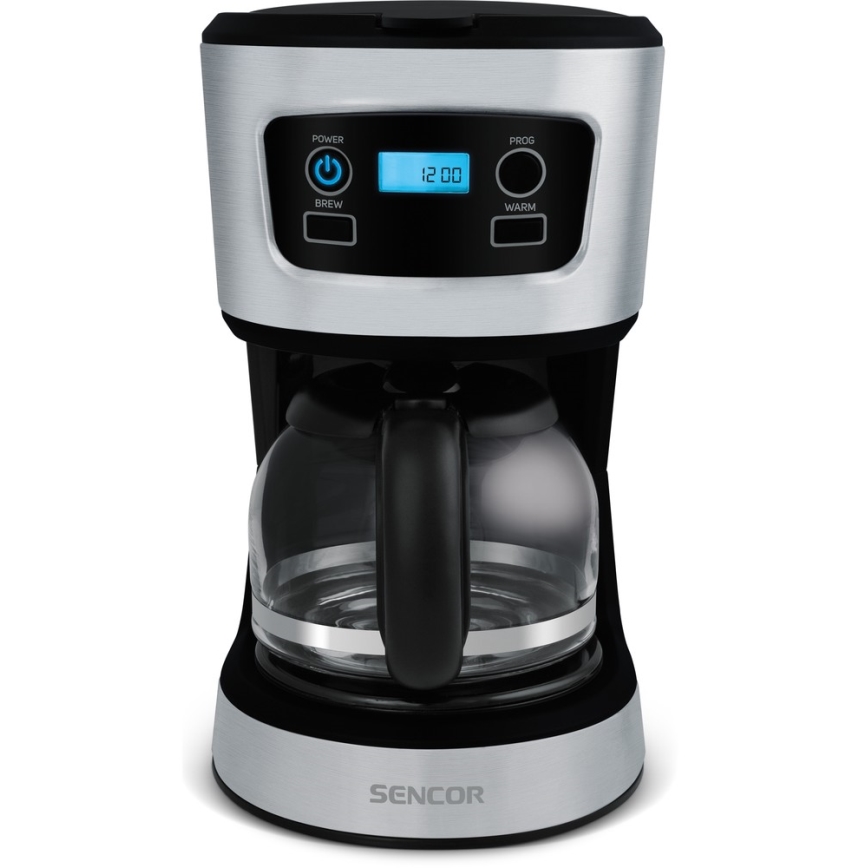 Sencor - Dropp kaffebryggare med LCD display 700W/230V