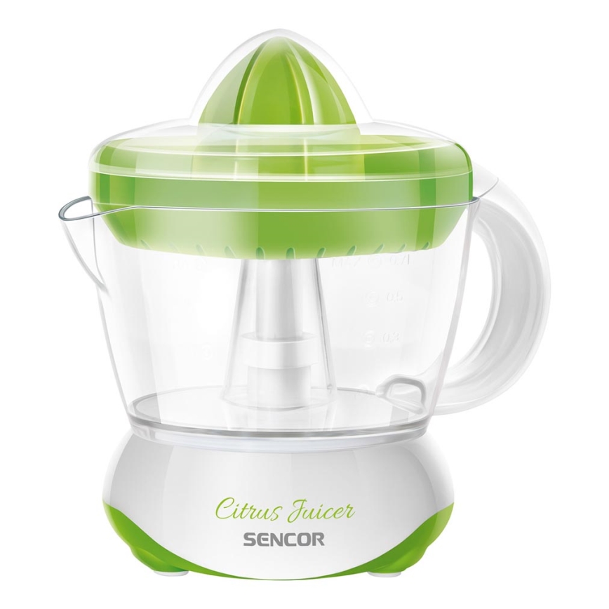 Sencor - Elektrisk citruspress 0,7 l 40W/230V vit /grön