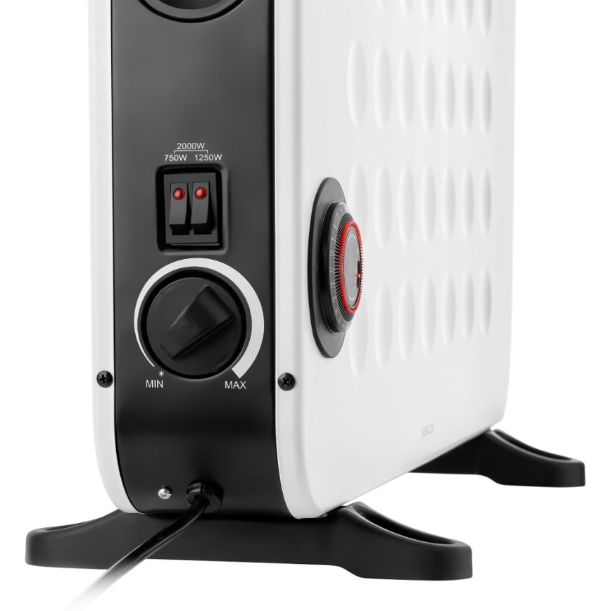 Sencor - Elektrisk direktvärmare/konvektor 750/1250/2000W med termostat