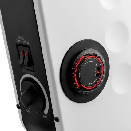 Sencor - Elektrisk direktvärmare/konvektor 750/1250/2000W med termostat