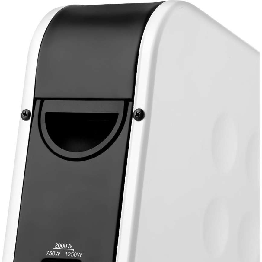 Sencor - Elektrisk direktvärmare/konvektor 750/1250/2000W med termostat