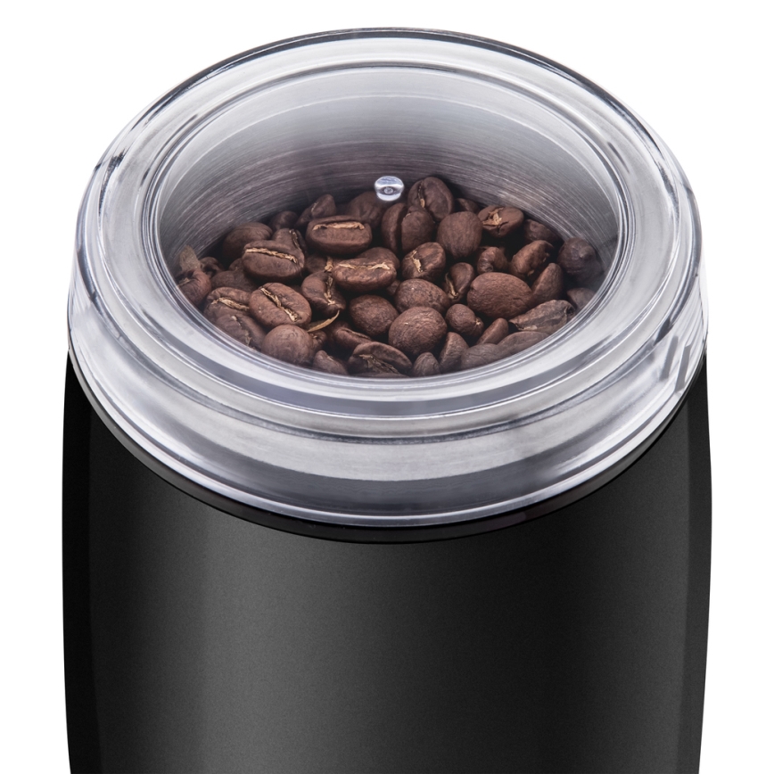 Sencor - Elektrisk kaffebönkvarn 60 g 150W/230V svart/matt krom