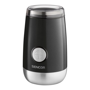 Sencor - Elektrisk kaffebönkvarn 60 g 150W/230V svart/matt krom