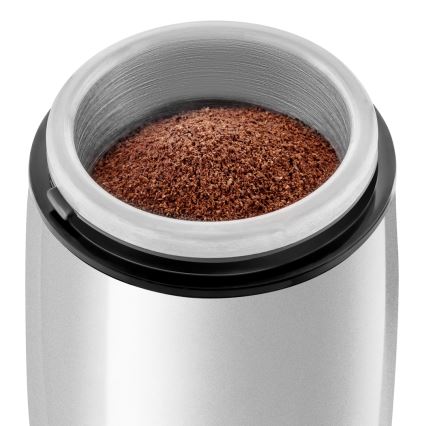 Sencor - Elektrisk kaffebönkvarn 60 g 150W/230V vit/matt krom