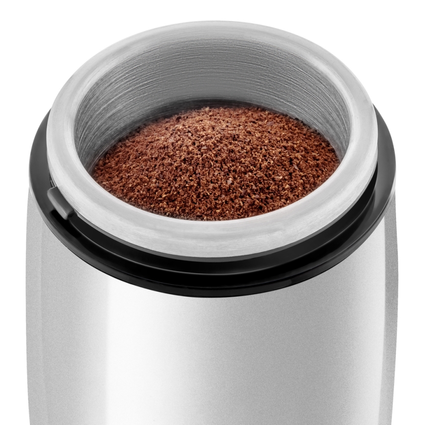 Sencor - Elektrisk kaffebönkvarn 60 g 150W/230V vit/matt krom