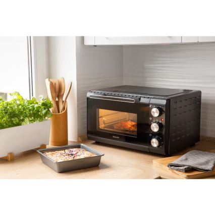 Sencor - Elektrisk ugn 20 l 1650W/230V svart