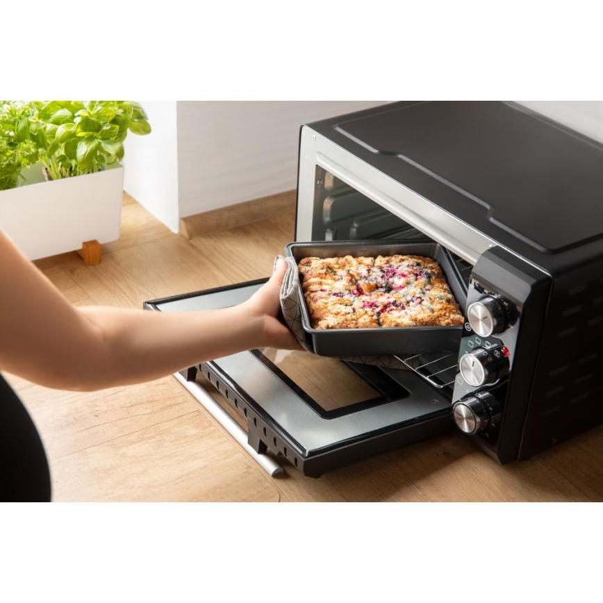 Sencor - Elektrisk ugn 20 l 1650W/230V svart