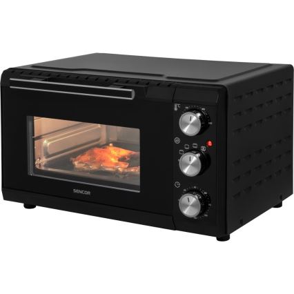 Sencor - Elektrisk ugn 20 l 1650W/230V svart