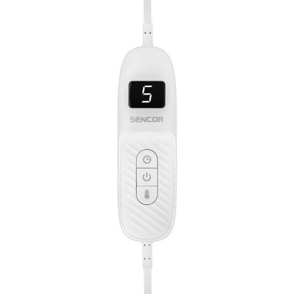Sencor - Elektrisk värmefilt 160W/230V 180x130 cm grå