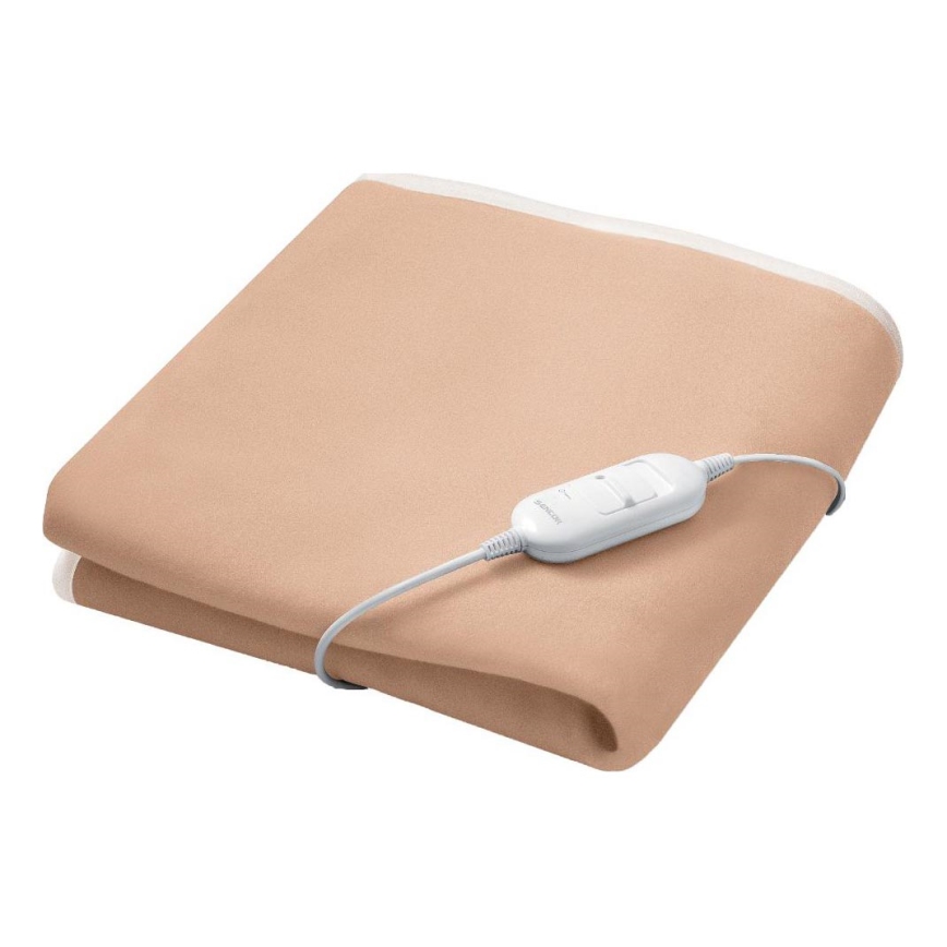 Sencor - Elektrisk värmefilt 60W/230V 150x80 cm beige