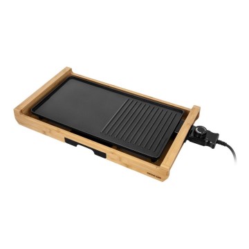 Sencor - Elektriskt bordsgrill 1800W/230V bambu