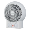Sencor - Fläkt med värmeelement 1200/2000W/230V vit