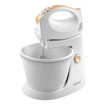 Sencor - Hand whisk med en rotating bowl 500W/230V vit