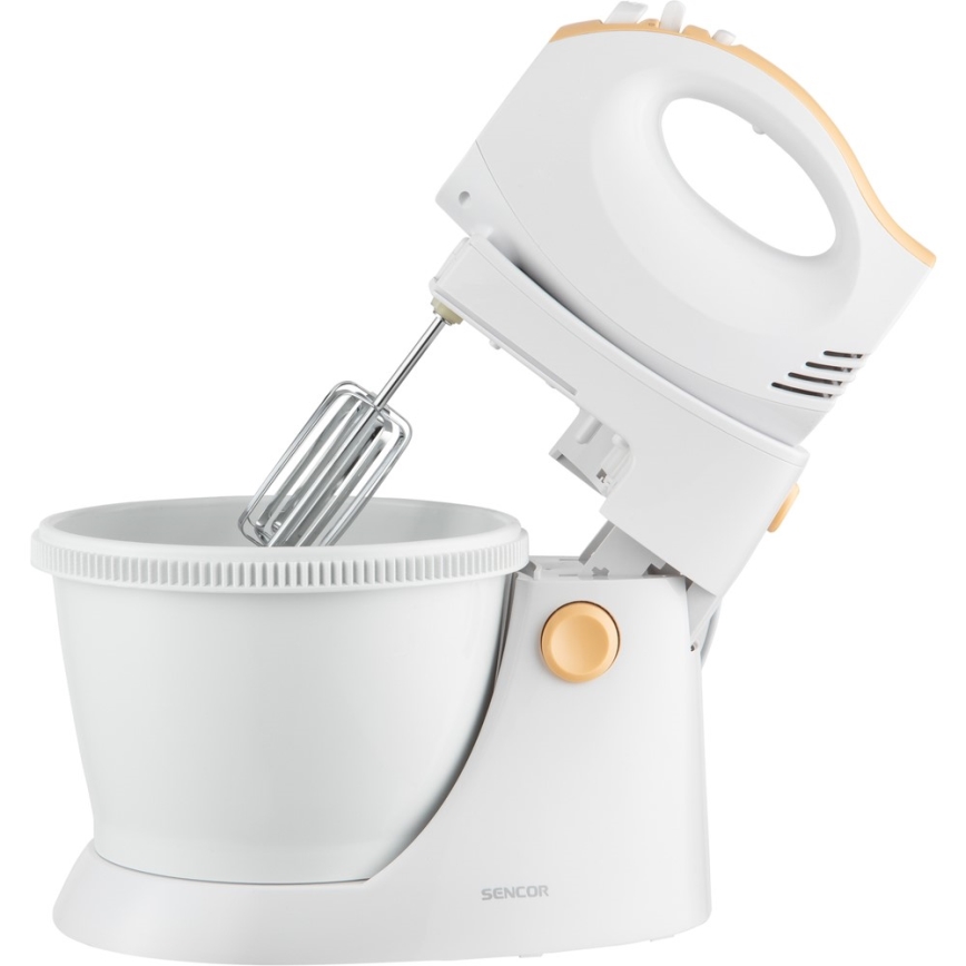 Sencor - Hand whisk med en rotating bowl 500W/230V vit
