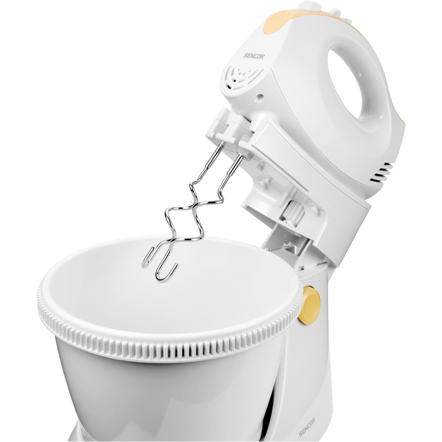 Sencor - Hand whisk med en rotating bowl 500W/230V vit