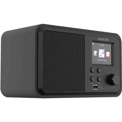 Sencor - Internetradio 4W/5V Wi-Fi + fjärrkontroll