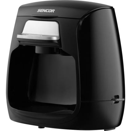 Sencor - Kaffekokare med två muggar 500W/230V svart
