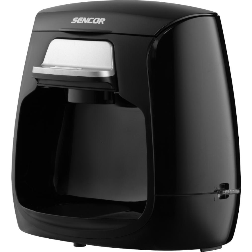 Sencor - Kaffekokare med två muggar 500W/230V svart