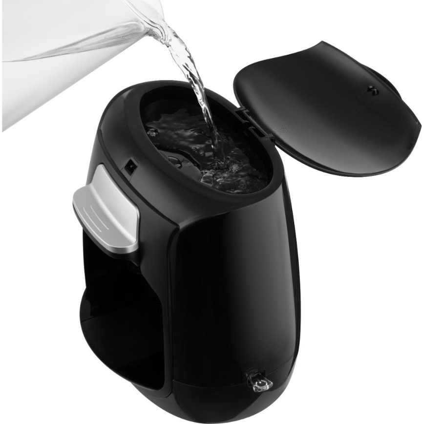 Sencor - Kaffekokare med två muggar 500W/230V svart