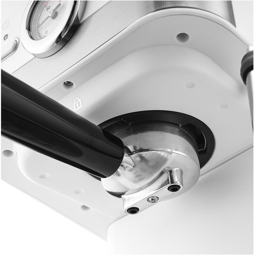 Sencor - Kaffemaskin med spak espresso 1050W/230V vit/matt krom