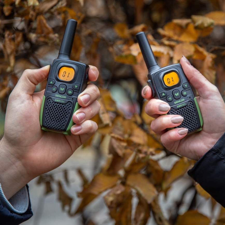 Sencor - KIT 2x Walkie-talkie 3xAAA range 7 km