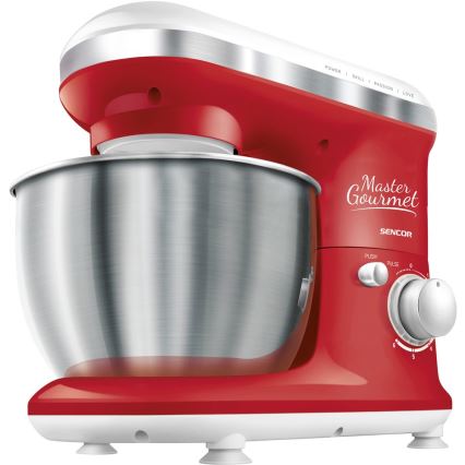 Sencor - Kitchen robot med en rostfri bowl 600W/230V röd