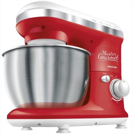 Sencor - Kitchen robot med en rostfri bowl 600W/230V röd