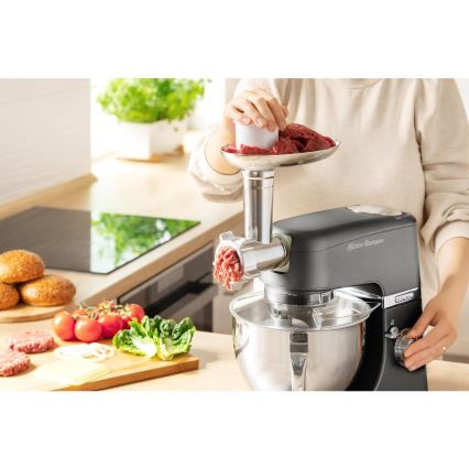 Sencor - Köksrobot med skål av rostfritt stål 1000W/230V grå