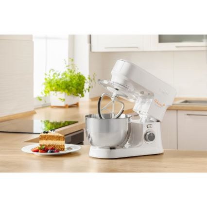 Sencor - Köksrobot med skål av rostfritt stål 1000W/230V vit