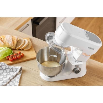 Sencor - Köksrobot med skål av rostfritt stål 1000W/230V vit