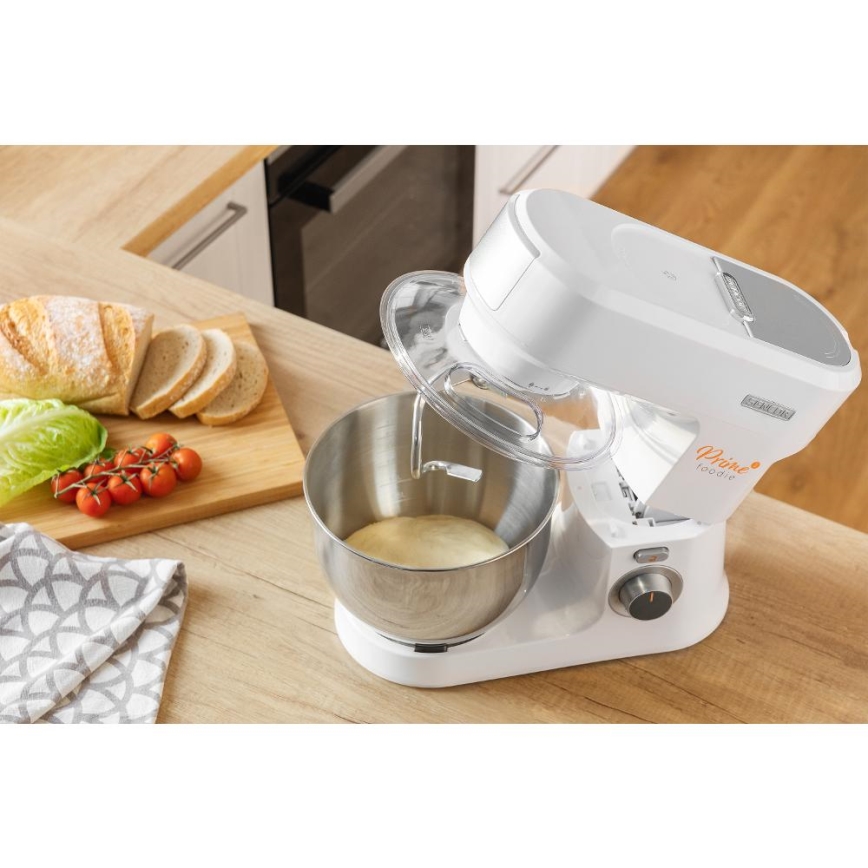 Sencor - Köksrobot med skål av rostfritt stål 1000W/230V vit