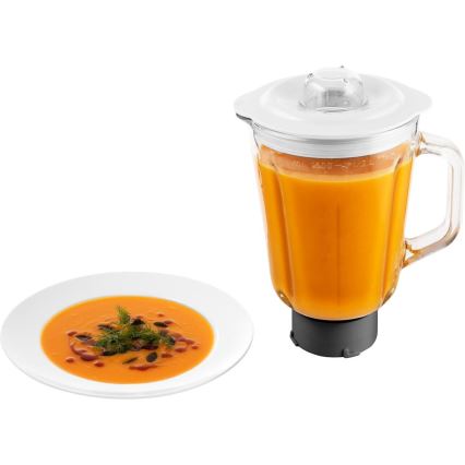 Sencor - Köksrobot med skål av rostfritt stål 1000W/230V vit