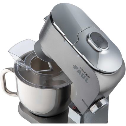 Sencor - Köksrobot med skål av rostfritt stål 1700W/230V matt krom
