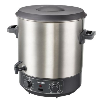 Sencor - Konserveringsgryta 27 l 1800W/230V rostfritt stål/grå