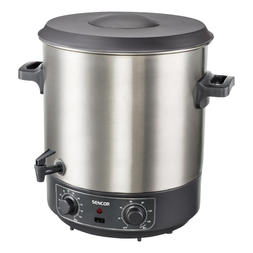 Sencor - Konserveringsgryta 27 l 1800W/230V rostfritt stål/grå