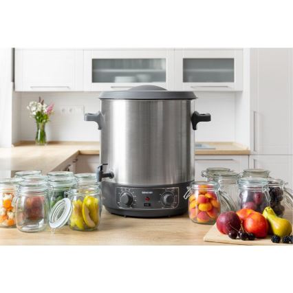 Sencor - Konserveringsgryta 27 l 1800W/230V rostfritt stål/grå