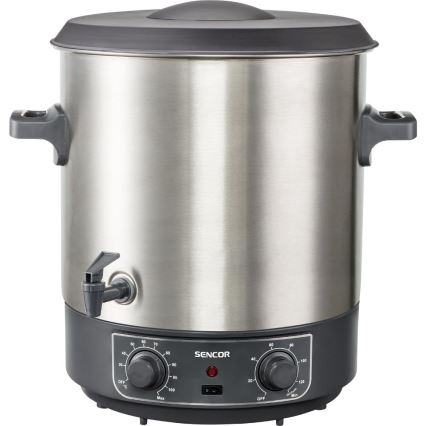 Sencor - Konserveringsgryta 27 l 1800W/230V rostfritt stål/grå