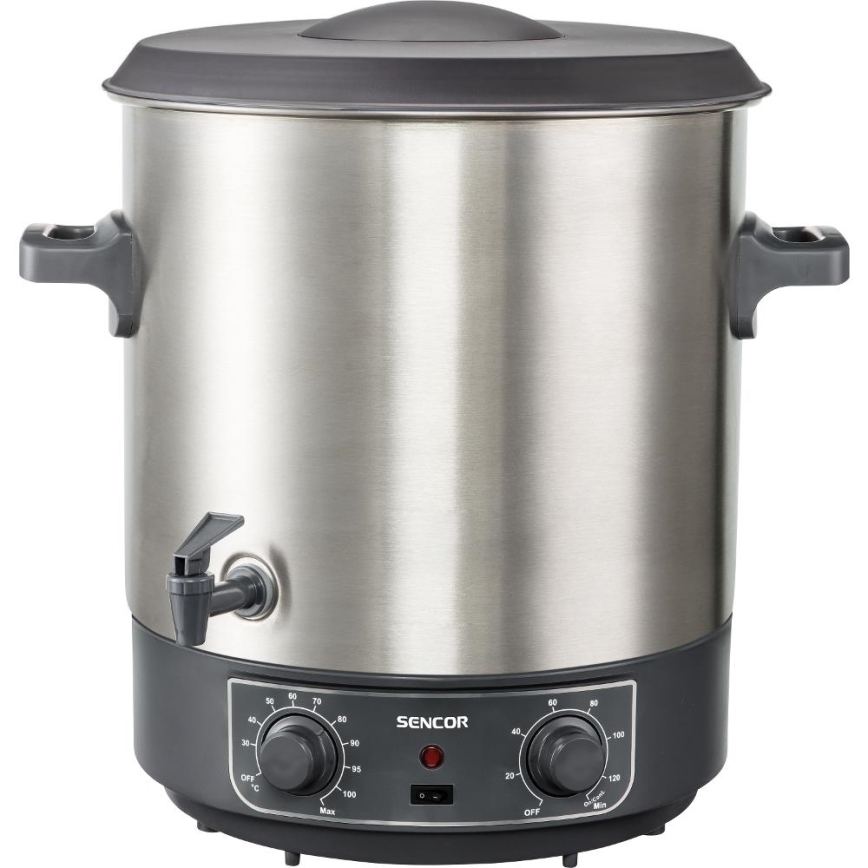 Sencor - Konserveringsgryta 27 l 1800W/230V rostfritt stål/grå