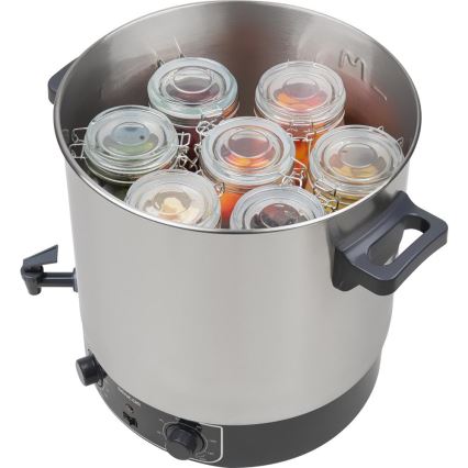 Sencor - Konserveringsgryta 27 l 1800W/230V rostfritt stål/grå