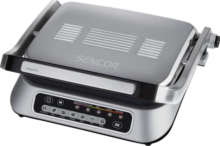 Sencor - Kontaktgrill 2100W/230V matt krom