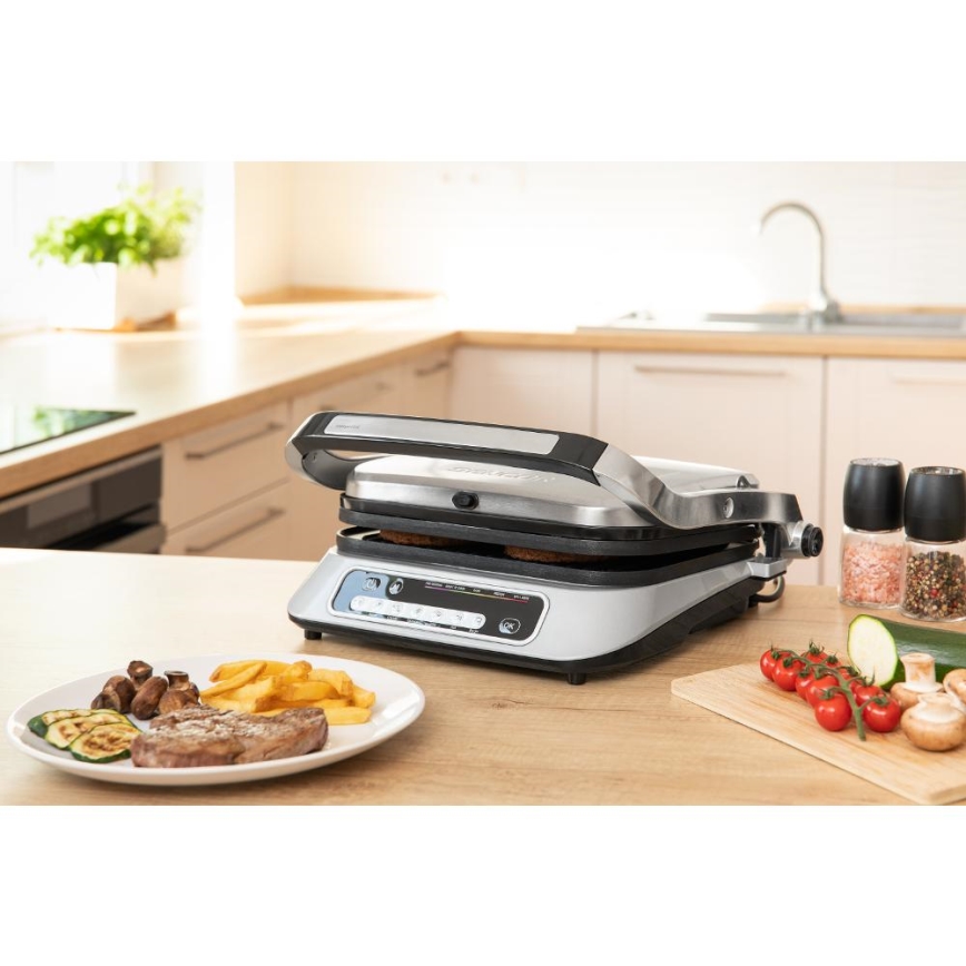 Sencor - Kontaktgrill 2100W/230V matt krom