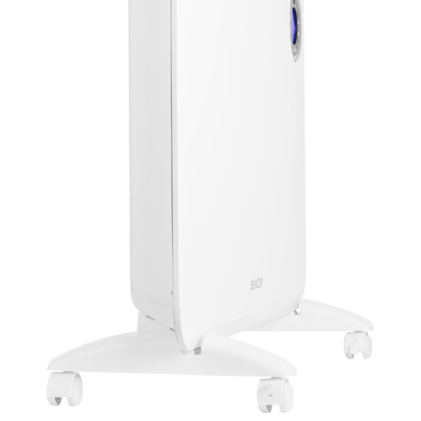 Sencor - konvektionsvärmare med LCD-display och termostat 750W/1500W/230V IP24