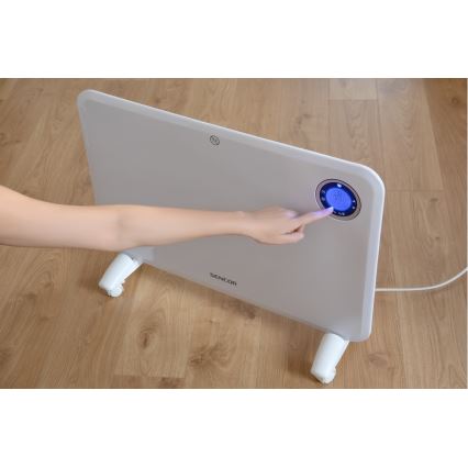 Sencor - Konvektionsvärmare med LCD-skärm och termostat 750W/1500W/230V IP24
