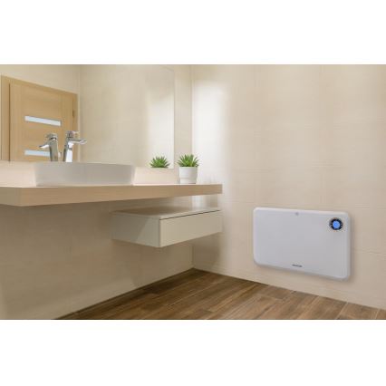 Sencor - Konvektionsvärmare med LCD-skärm och termostat 750W/1500W/230V IP24