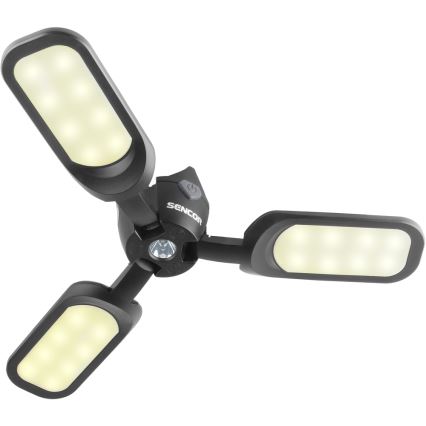 Sencor - LED Rechargeable camping flashlight med en solar panel LED/3W/1600 mAh IPX4
